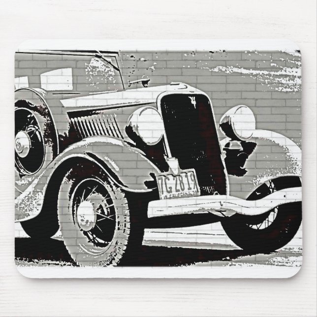 Vintagens automatiska musknapp musmatta (Framsidan)