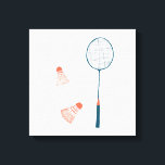 Vintagens badminton skriver ut vitt: hand plockade canvastryck<br><div class="desc">Lägg till din egen text, ändra även bakgrunden färg. Markera utskriften som är storlek med hjälp av listrutan ovan och du kan klicka på knappen "Redigera design" för att anpassa teckningen så att den passar alla storleka pappra. Köp en enkel poster eller en helt inramad och matchad version! Tack för...</div>