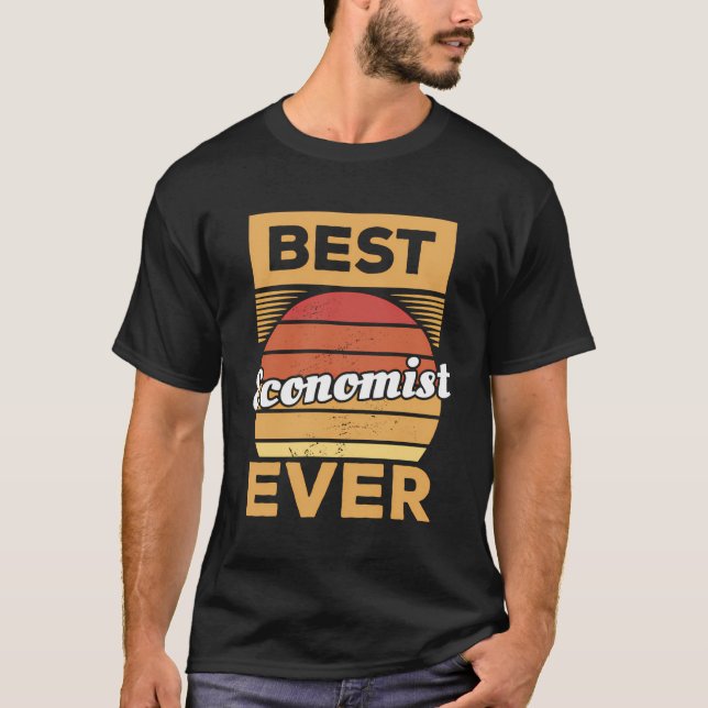 Vintagens bästa ekonomi någonsin t shirt (Framsida)
