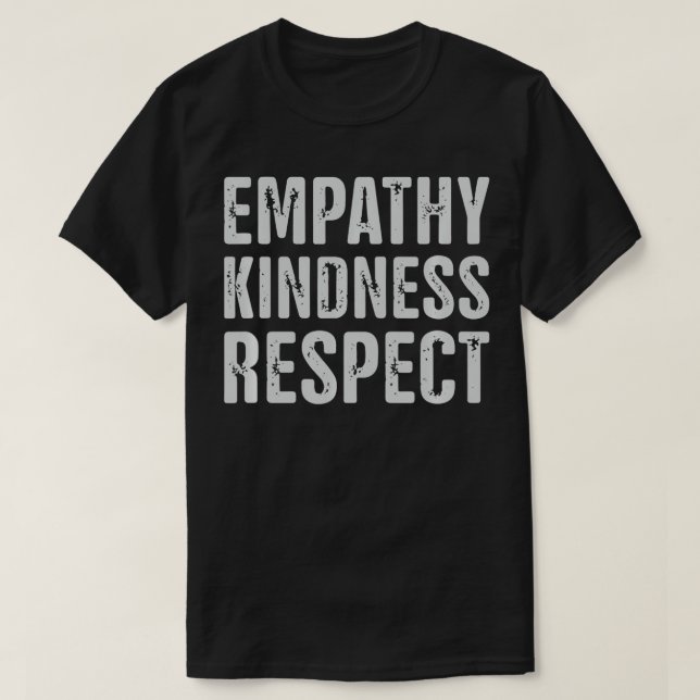 Vintagens bedrövade vänlighet mot empati t shirt (Design framsida)