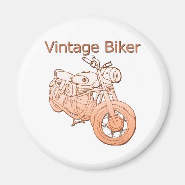 Vintagens Biker Magnet (Framsidan)