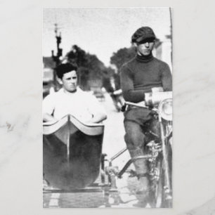 Vintagens Biker - motorcykel och sidvagn