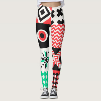 Vintagens blockformer Abstraktens bakgrund. Leggings