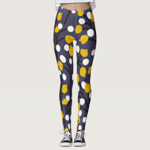Vintagens blommigt är ömtåligt botaniskt mönster. leggings