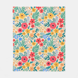 Vintagens blommigt - bakgrund. Sömlös vintage Fleecefilt