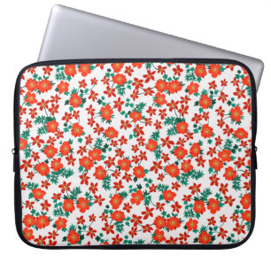 Vintagens blommigt bakgrund. Sömlös vintage p Laptop Fodral