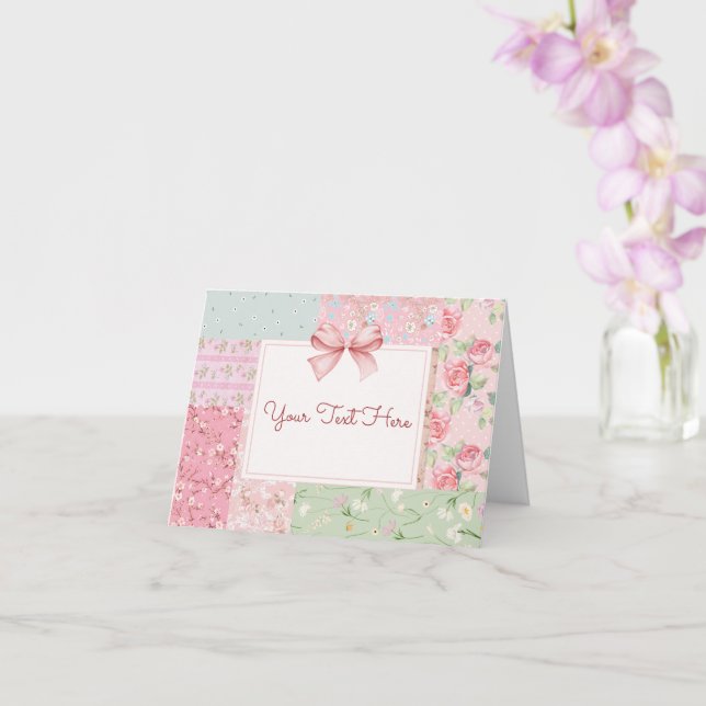 Vintagens blommigt kort (Orkide)