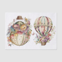 VINTAGENS BLOMMIGT LUFTBALLONGER 1