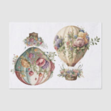 VINTAGENS BLOMMIGT LUFTBALLONGER 2