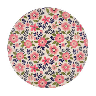 Vintagens blommigt, rosa blommor.