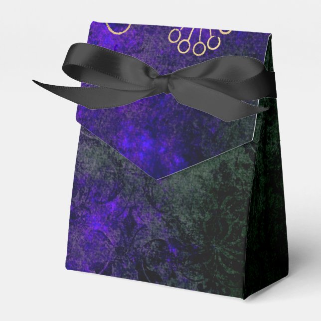 Vintagens Blommigt-skada Presentaskar (Framsidan Sidan)