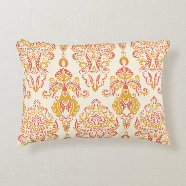 Vintagens blommigt sömlös Patten. Classic Baroque  Prydnadskudde (Framsidan)