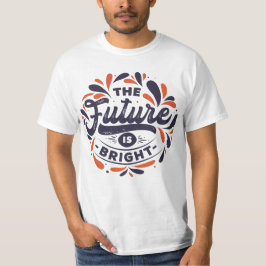 Vintagens Blommigt Vibe - Framtiden är ljus! T Shirt