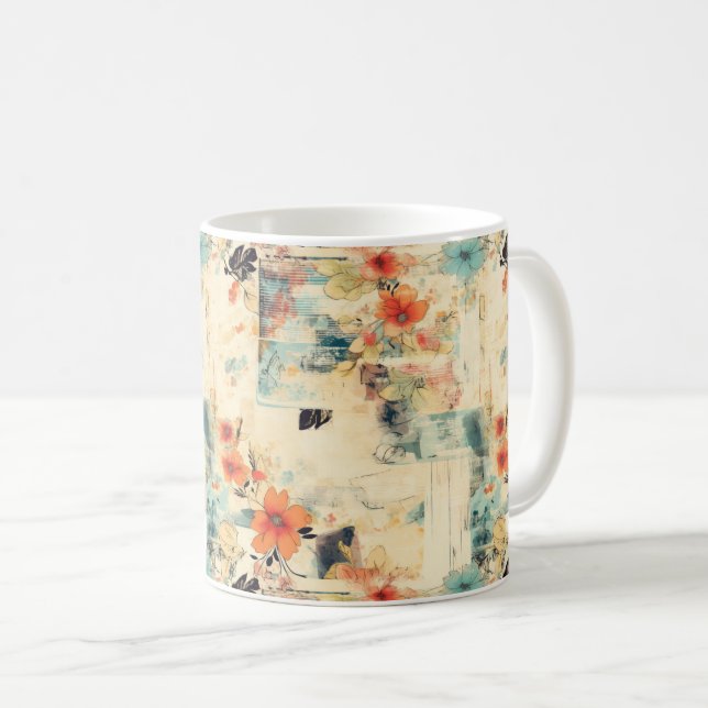 Vintagens Blommönster (2) Kaffemugg (Framsida höger)