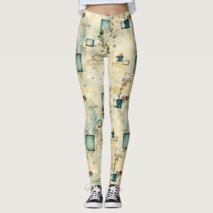 Vintagens Blommönster (5) Leggings