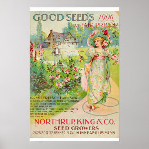 Vintagens blomningskatalog poster