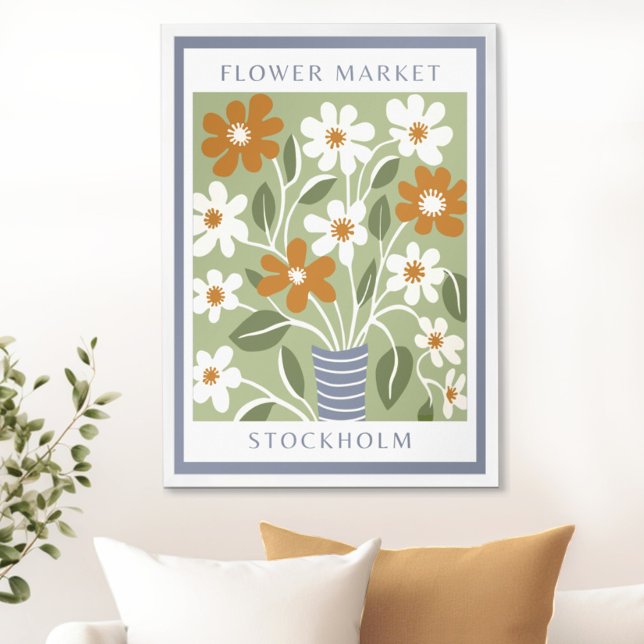 Vintagens blomstermarknad poster (Elevate Your Space with Flower Market Wall Art Prints by Wild on Flowers)