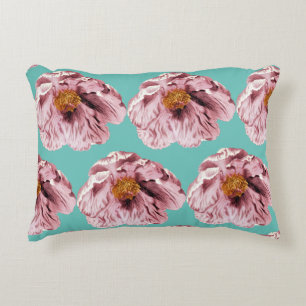 Vintagens blomstrande peony prydnadskudde