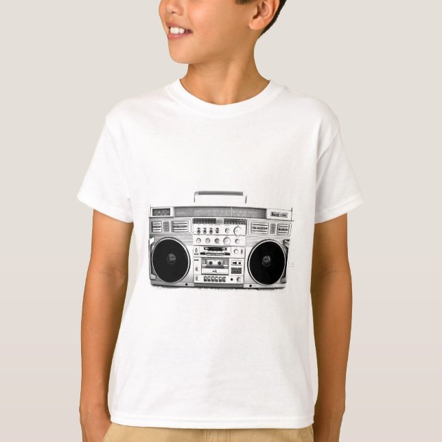 vintagens boombox t shirt (Framsida)