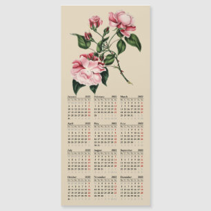 vintagens botaniska utskrift 2022-kalender 