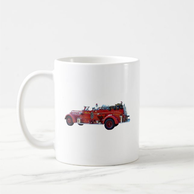 Vintagens brandmotor kaffemugg (Vänster)