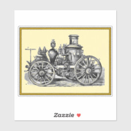 Vintagens brandmotor klistermärken