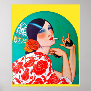 Vintagens Castanets-utskrift 1920 Poster