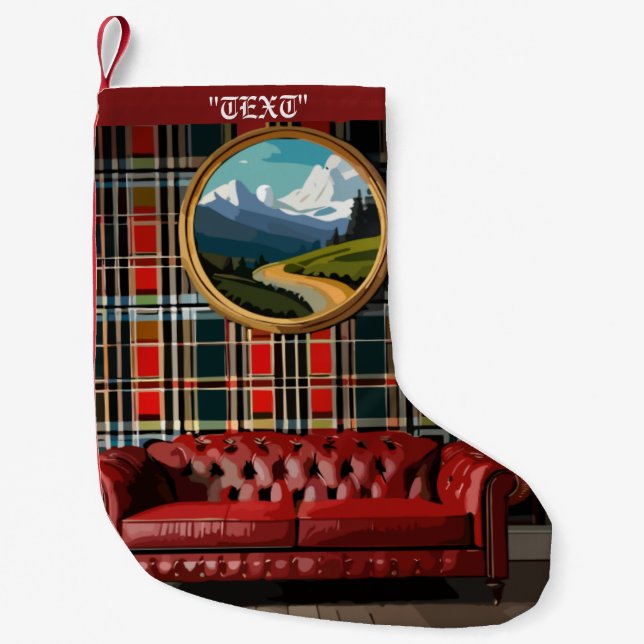 Vintagens Chic Liten Julstrumpa (Framsidan)