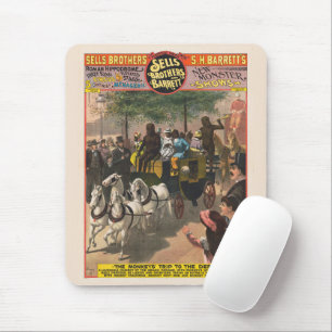 Vintagens cirkus Poster en monostyrd coach Musmatta