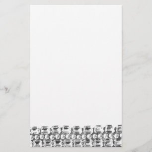 Vintagens diamanter och pärlor brevpapper
