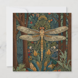 Vintagens drakonantdesign romantisk boho botanik inbjudningar