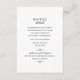 Vintagens Elegant Svartvitt boende Tilläggskort