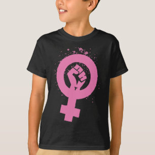 Vintagens feministiska symboldesign t shirt