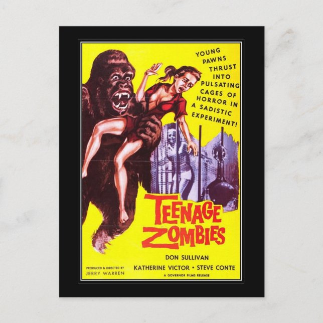 Vintagens filmskräck - vykort (Framsida)