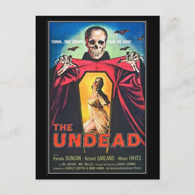 Vintagens filmskräck - vykort (Framsida)