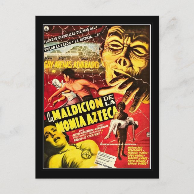 Vintagens filmskräck - vykort (Framsida)