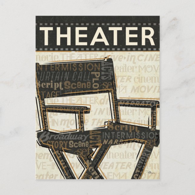 Vintagens filmstol vykort (Framsida)