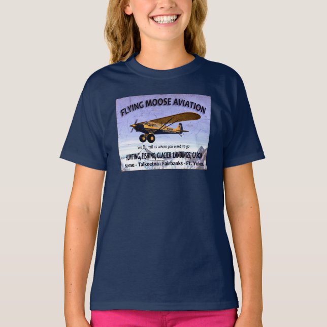 Vintagens flygande flygplanssignatur t shirt (Framsida)