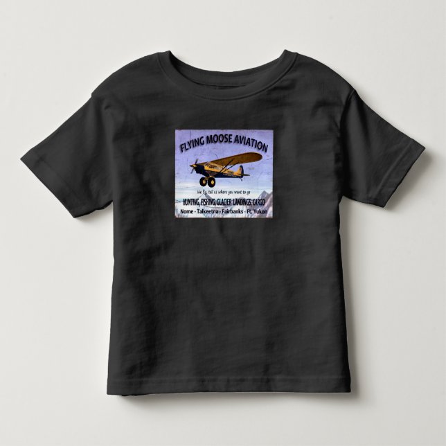 Vintagens flygande flygplanssignatur t shirt (Framsida)