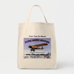 Vintagens flygande flygplanssignatur tygkasse