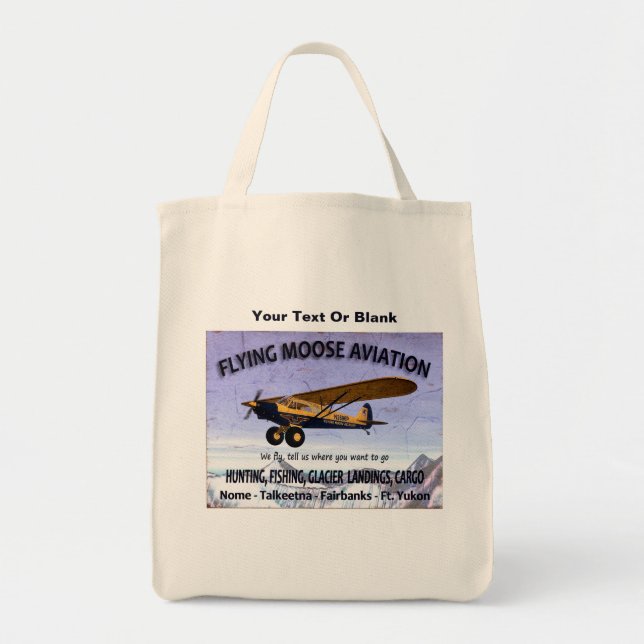 Vintagens flygande flygplanssignatur tygkasse (Framsidan)