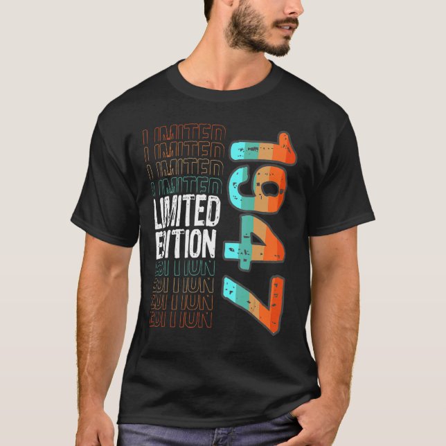 Vintagens födelsedag 1947 t shirt (Framsida)