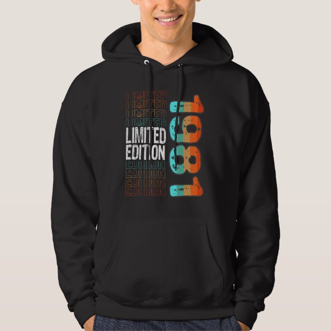 Vintagens födelsedag 1981 hoodie (Framsida)