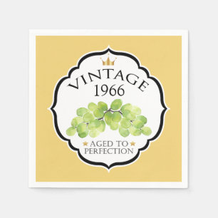 Vintagens födelsedag Födelsedag Vin Pappersservett
