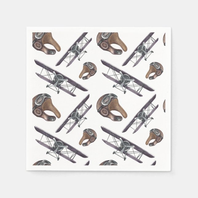 Vintagens Födelsedagsfest Pappersservett (Framsidan)