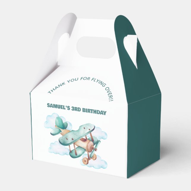 Vintagens Födelsedagsfest Presentaskar (Framsidan Sidan)