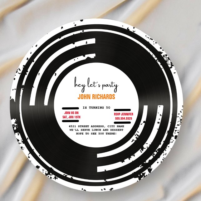 vintagens födelsedagsinbjudan spara datumet (Skapare uppladdad)