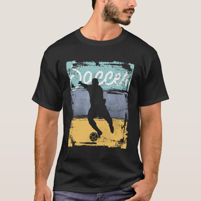 Vintagens fotbollsspelare t shirt (Framsida)
