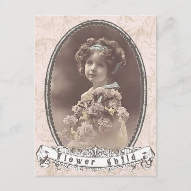 vintagens fotoblomma, underordnat vykort (Framsida)