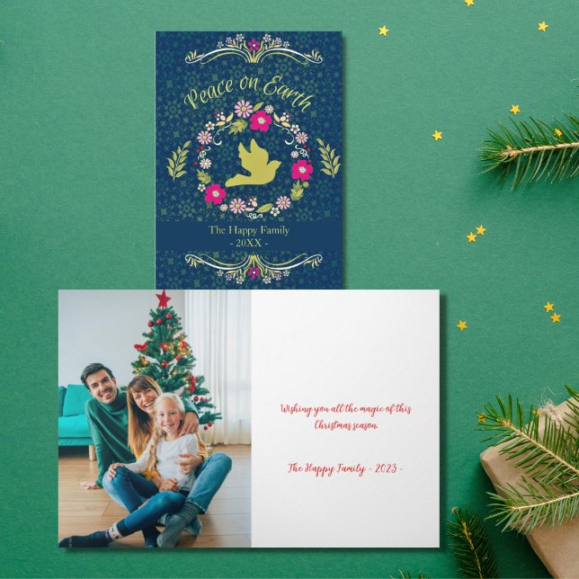 Vintagens fotofred på jorden helgkort (Skapare uppladdad)